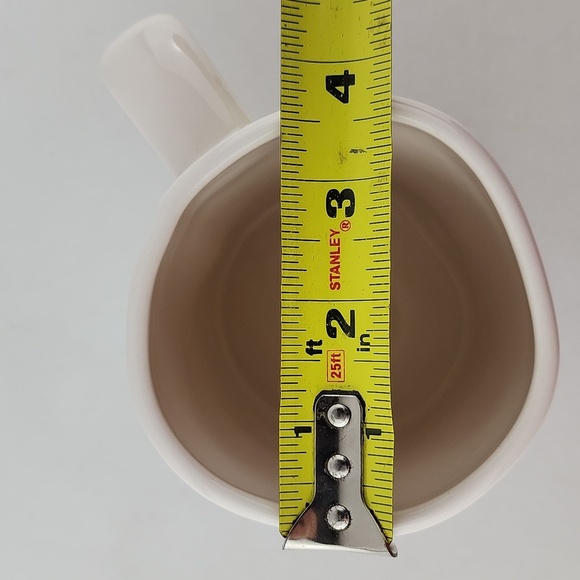 ⭐️2/ $50⭐️  Rae Dunn Artisan White Glossy Mug Black Large Letters TEACHER - Picture 9 of 9